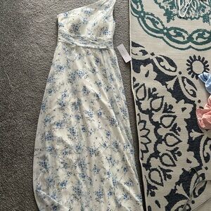 Floral One-Shoulder Dress